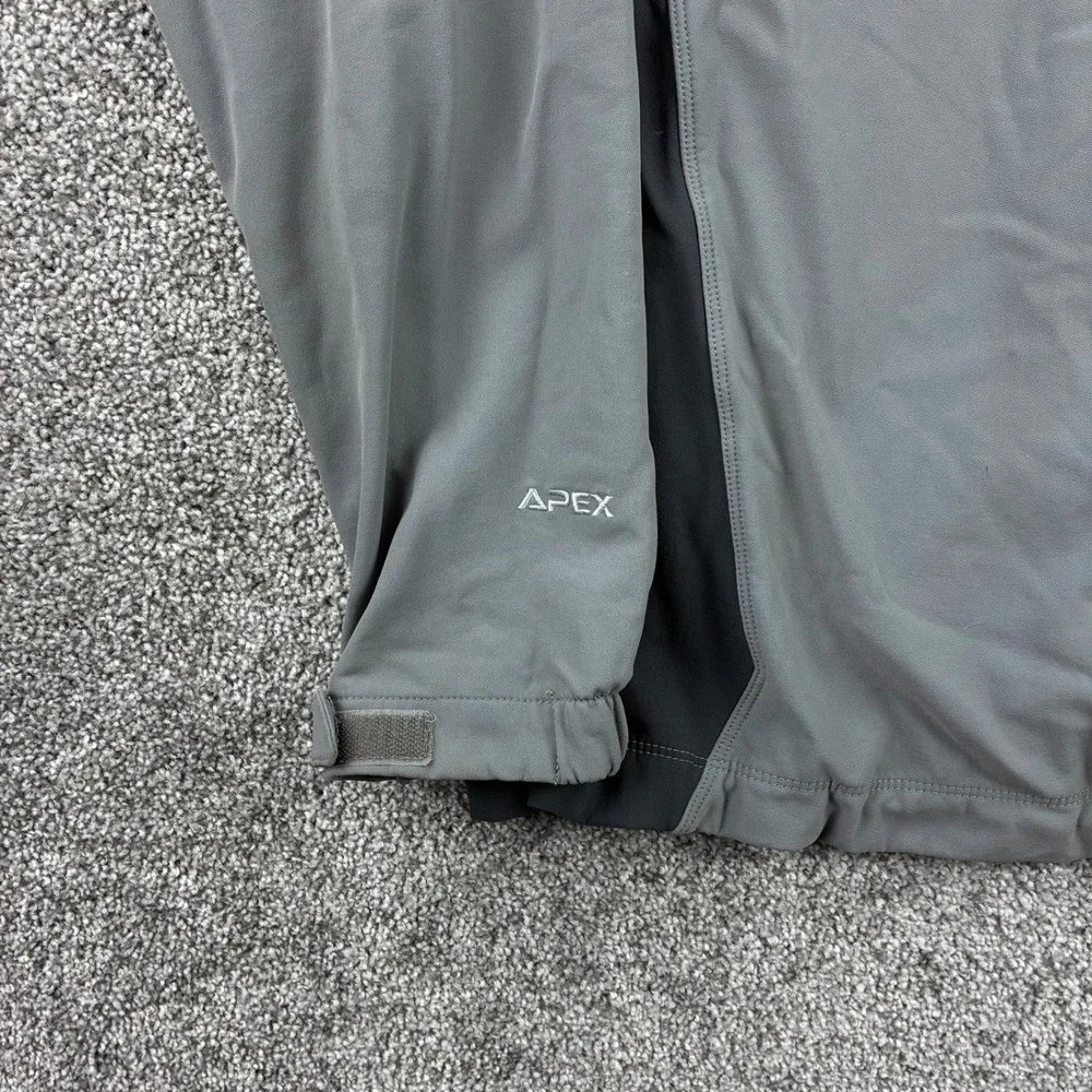 The North Face Apex Softshell Jacket Mens XL Gray Full Zip Outdoor Hiking Bionic